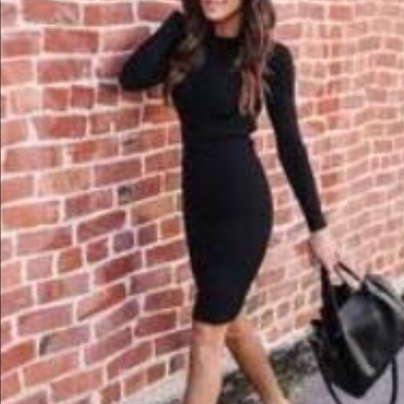 VICI dolls Black ribbed knit dress. S NWOT